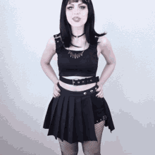 vesmedinia gothic model gothic girl goth girl black hair