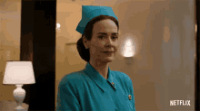 Wink Sarah Paulson GIF - Wink Sarah Paulson Nurse Mildred Ratched GIFs