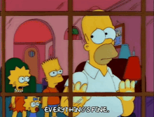 Everything Is Fine The Simpsons GIF - Everything Is Fine The Simpsons Family GIFs