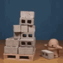 Clay Hollow Blocks GIF - Clay Hollow Blocks Hit By Hollow Block GIFs