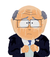 Snuffle Mr Garrison Sticker - Snuffle Mr Garrison South Park Stickers