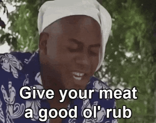Fap Ainsley GIF - Fap Ainsley Give Your Meat A Good Rub GIFs