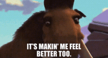 Ice Age Manny GIF - Ice Age Manny Its Makin Me Feel Better Too GIFs