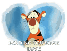 Tigger Tigger Love GIF - Tigger Tigger Love Sending You Some Love GIFs