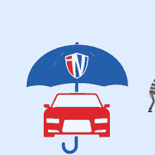 Car Umbrella GIF - Car Umbrella Damage GIFs