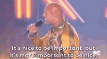 Its Nice To Be Important But Its More Important To Be Nice Dwayne Johnson GIF - Its Nice To Be Important But Its More Important To Be Nice Dwayne Johnson The Rock GIFs