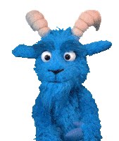 Blauer Bock Blue Goat Sticker - Blauer Bock Blue Goat Head Shake Stickers