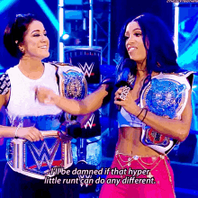 sasha banks bayley womens tag team champions ill be damned hyper little runt sasha banks bayley womens tag team champions ill be damned hyper little runt