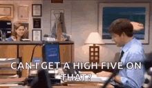 High Five The Office GIF - High Five The Office Pam Beasley GIFs
