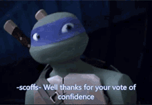 Tmnt Leonardo GIF - Tmnt Leonardo Well Thanks For Your Vote Of Confidence GIFs