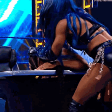 Sasha Banks Slams Head GIF - Sasha Banks Slams Head Bianca Belair GIFs