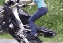 Blonde Motorcycle GIF - Blonde Motorcycle Fail GIFs