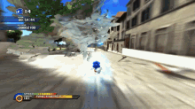 Sonic Unleashed Rooftop Run GIF - Sonic Unleashed Rooftop Run Slide GIFs