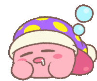 Kirby Sleep Sticker - Kirby Sleep Stickers