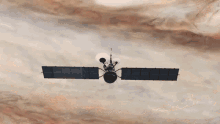Flying Solar Orbiter Big Red Spot GIF - Flying Solar Orbiter Big Red Spot Orbiter Is Flying Around Planet Jupiter GIFs