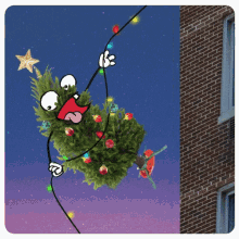 Escaping Christmas Tree Going Down GIF - Escaping Christmas Tree Going Down Fleeing Christmas Tree GIFs