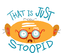 Perplexed Professor Says That Is Just Stoopid In English Sticker - Professor Subramanium That Is Just Stoopid Grandpa Stickers