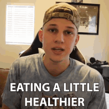 Eating A Little Healthier Conner Bobay GIF - Eating A Little Healthier Conner Bobay Diet GIFs
