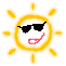 Happy Sun Face Shades On Sticker - Happy Sun Face Sun Shades On Stickers