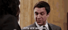 Raul Esparza Why Are We Here GIF - Raul Esparza Why Are We Here GIFs