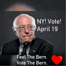 Feel The Bern Vote The Bern GIF - Feel The Bern Vote The Bern Bernie For President GIFs