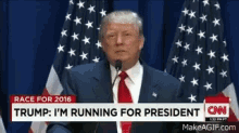 running for president president donald trump running