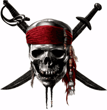 pirata skull sword pirates bandana