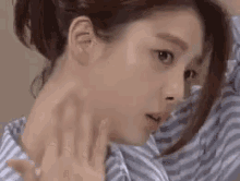 hyunkyung uhm warm fanning hot summer hyunkyung uhm warm fanning hot summer