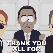 Thank You All For Your Support Barack Obama GIF - Thank You All For Your Support Barack Obama South Park GIFs