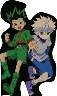 hunter x hunter gon kilua friends