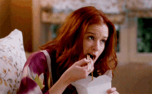 Greys Anatomy April Kepner GIF - Greys Anatomy April Kepner Eating GIFs