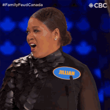 Shocked Jillian GIF - Shocked Jillian Family Feud Canada GIFs