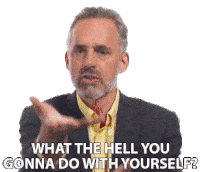 What The Hell You Gonna Do With Yourself Jordan Peterson Sticker - What The Hell You Gonna Do With Yourself Jordan Peterson Big Think Stickers