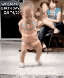 happy birthday dancing baby baby rocking out