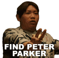 Find Peter Parker Ned Leeds Sticker - Find Peter Parker Ned Leeds Spider Man No Way Home Stickers