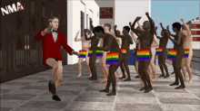 Cheering Rainbows GIF - Pride The Sims Gay Pride GIFs