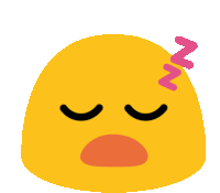 Sleepy Emoji Sticker - Long Livethe Blob Sleepy Zzz Stickers