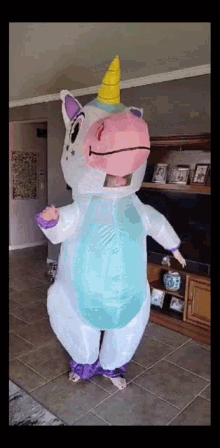 thumbs up unicorn costume amanda