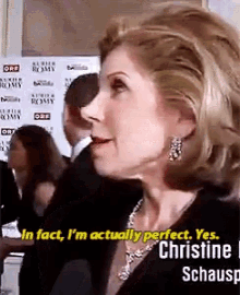 Christine Baranski Perfect GIF - Christine Baranski Perfect Im Actually Perfect GIFs