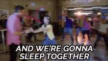 And We'Re Going To Sleep Together - Community GIF - Community Jeff Winger Joel Mc Hale GIFs