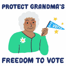 protect our freedom to vote protect grandma s freedom to vote vrl nc