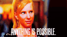 Glee Brittany Pierce GIF - Glee Brittany Pierce Anything Is Possible GIFs