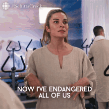 Now Ive Endangered All Of Us Alexis Rose GIF - Now Ive Endangered All Of Us Alexis Rose Alexis GIFs