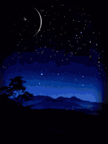 night moon comet