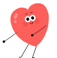 Heart Flossing Sticker - Heart Flossing Dancing Stickers