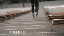 stairs exercise workout run double stair alternating feet