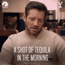 A Shot Of Tequila In The Morning Ryan GIF - A Shot Of Tequila In The Morning Ryan Ian Bohen GIFs