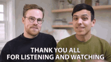 thank you all for listening and watching gregory brown mitchell moffit asapscience thank you for tuning in