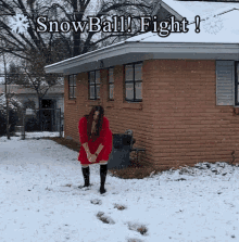 Snowball Fight GIF - Snowball Fight Smiling GIFs