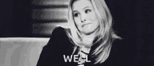 Kristen Bell Well GIF - Kristen Bell Well Shrug GIFs